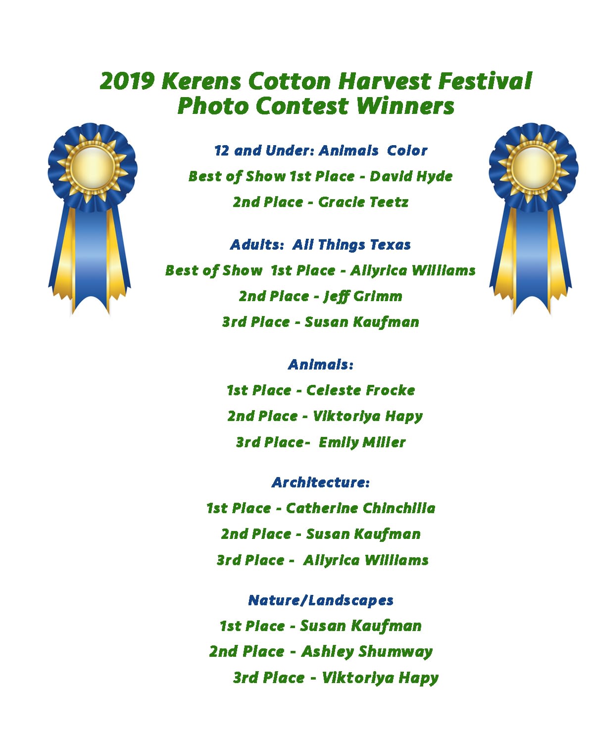 Photo Contest Winners