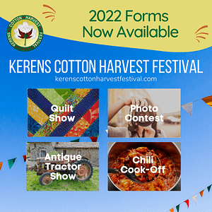 Forms Kerens Cotton Harvest Festival 2022