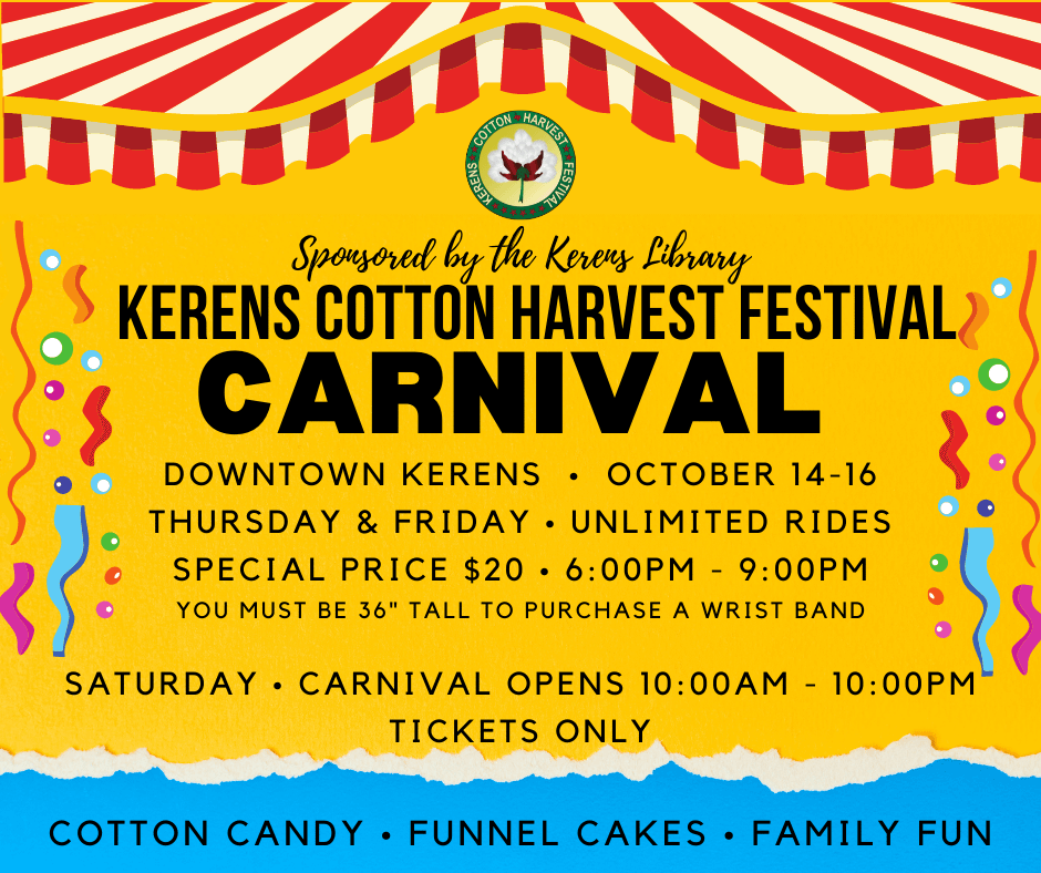 Carnival at the Kerens Cotton Harvest Festival Kerens Cotton Harvest