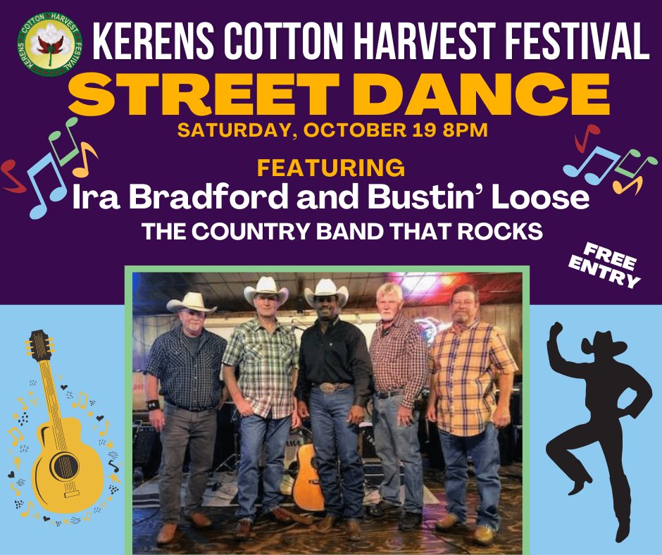 Join us for the Kerens Cotton Harvest Festival Street Dance